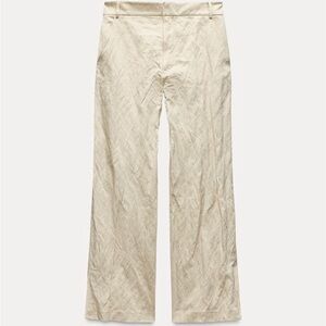 WRINKLED STRAIGHT PANTS ZW COLLECTION w
